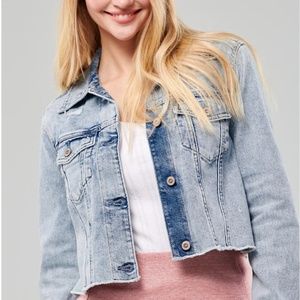 NWT Hollister Crop Denim Jacket